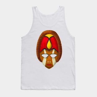 Watercolor tribal mask Tank Top